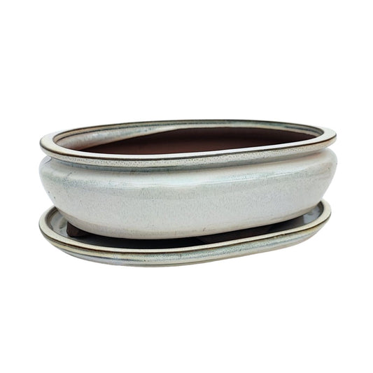 BASIC CLASS Vaso ovale con sottovaso colori