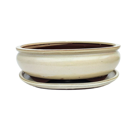 BASIC CLASS Vaso ovale con sottovaso colori