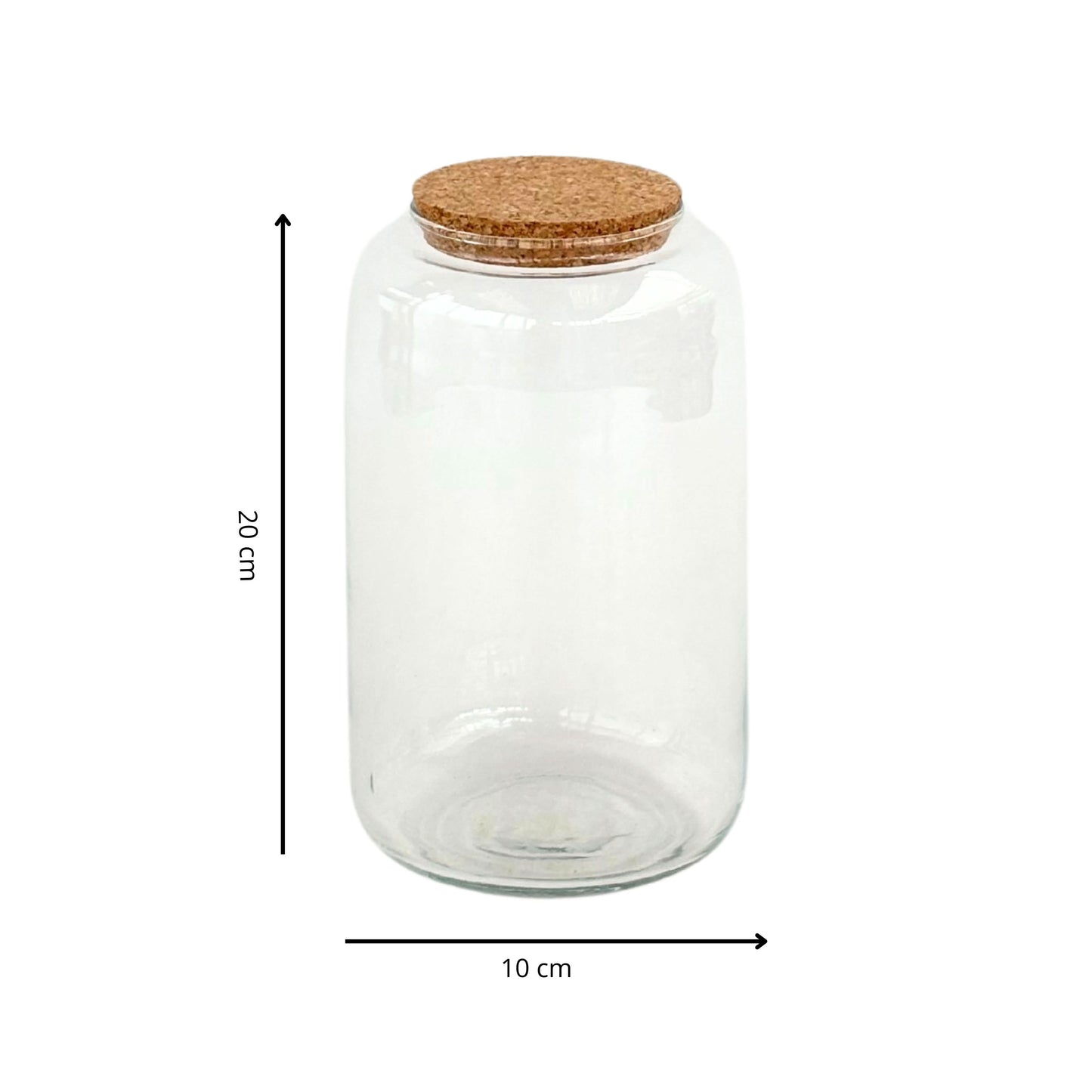 Contenitore Piccolo in Vetro Soffiato per Terrarium