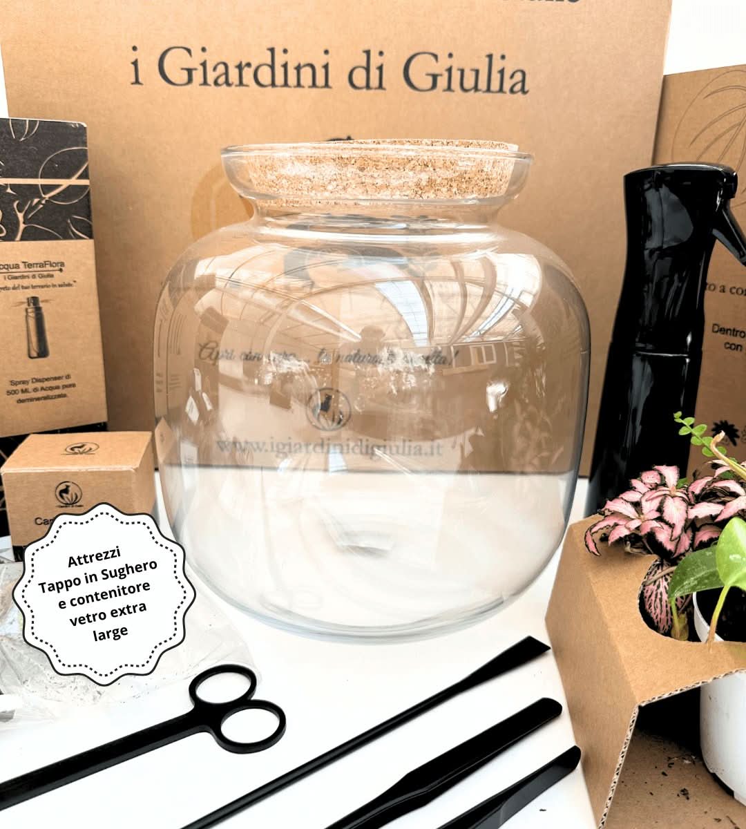 Kit Terrarium Fai Da Te Master | Il Super Kit per Creare un Giardino in Vetro Unico